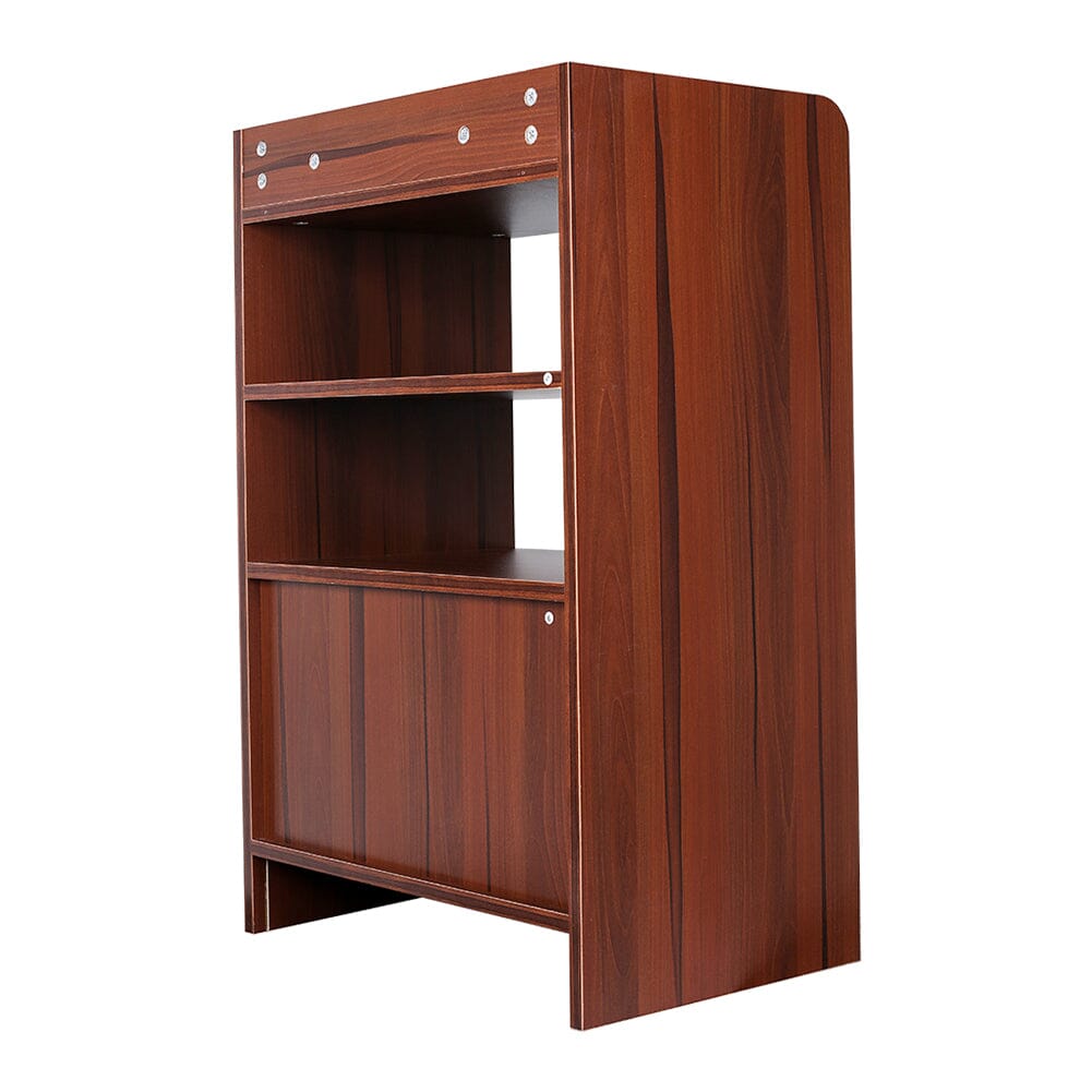 80cm H Contemporary Wooden Sideboard Cabinet with Open Storage Cabinets Living and Home