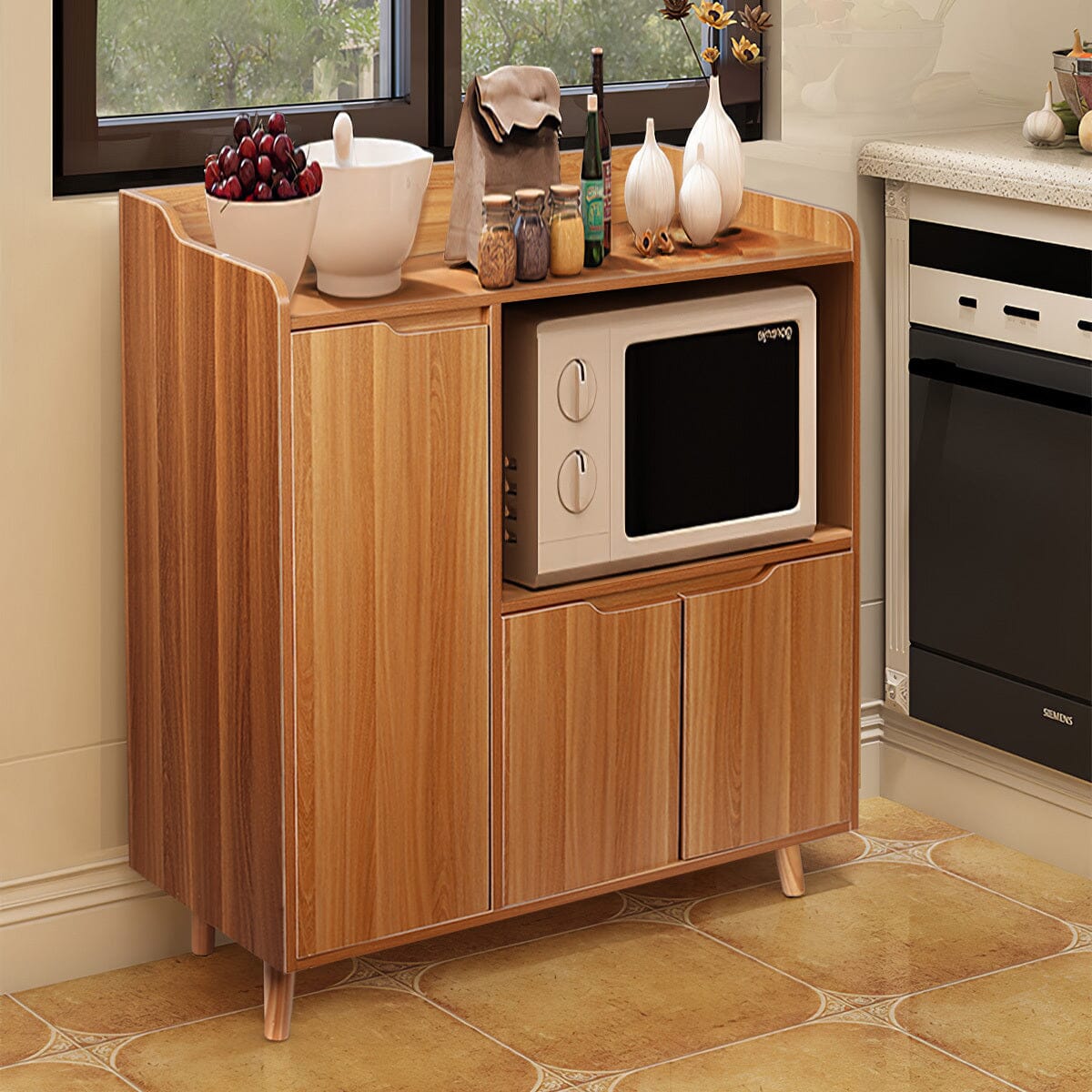 Contemporary Home Sideboard Cabinet with Storage Living and Home