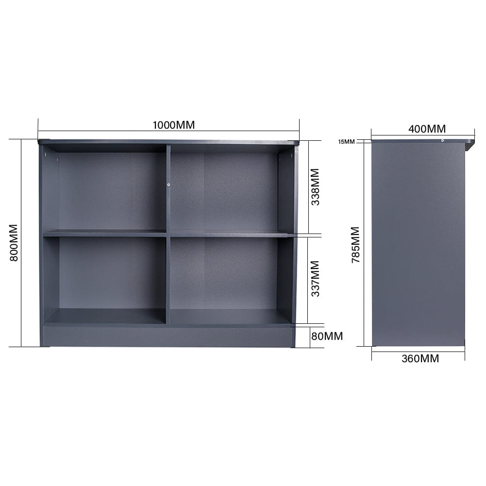 3ft W Simple Classic Sideboard Cabinet with Open Shelves Cabinets Living and Home