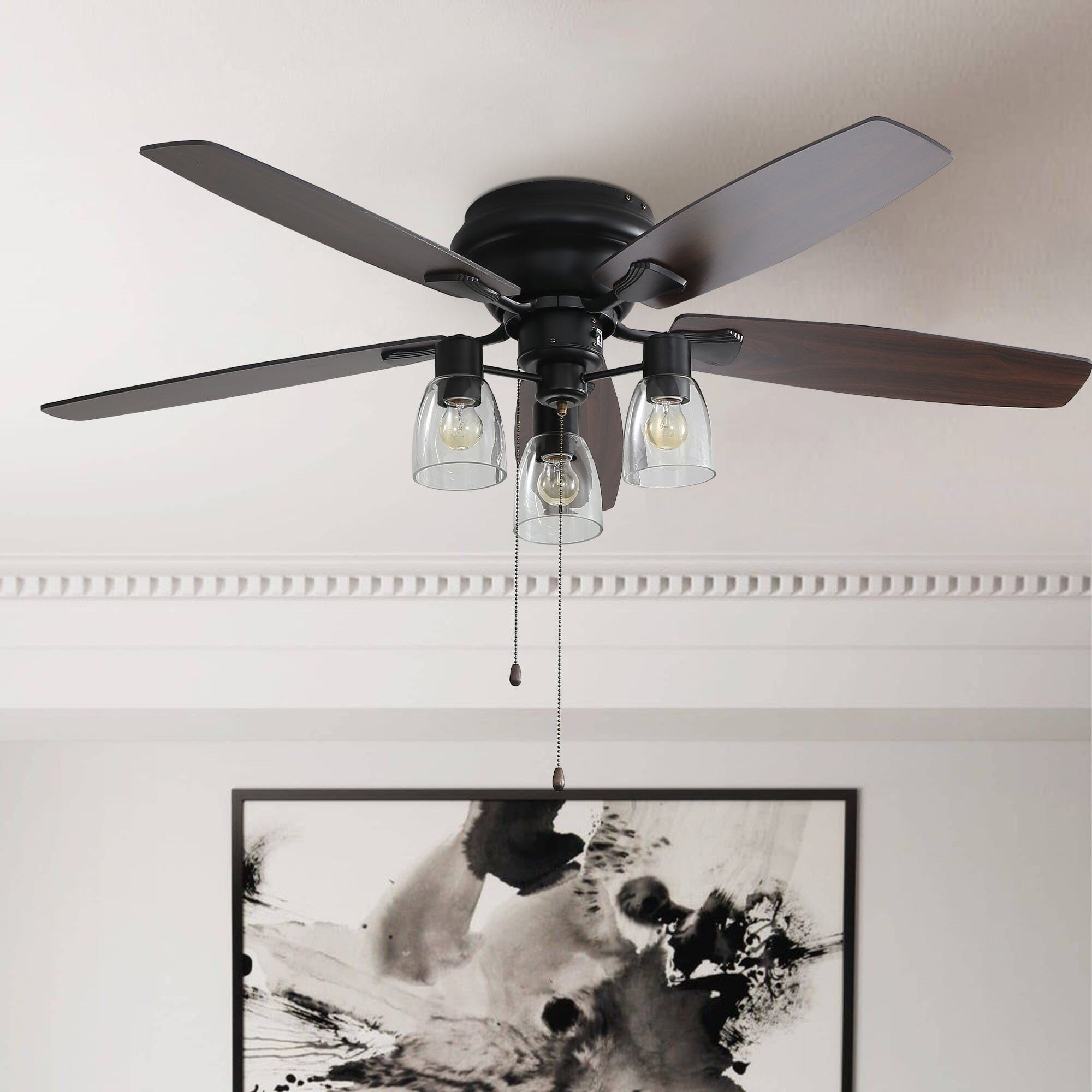 52-inch Low Profile Ceiling Fan Light with Remote Ceiling Fans Living and Home