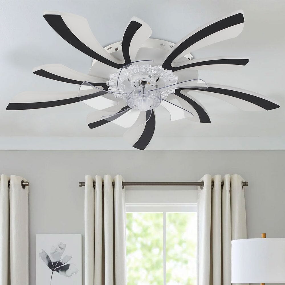78cm Dia. Acrylic Creative Ceiling Fan with LED Lights Ceiling Fans Living and Home