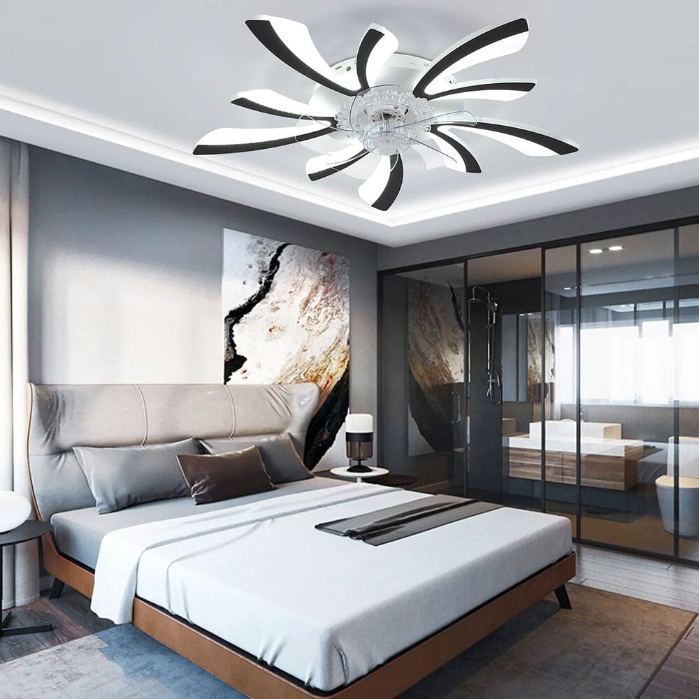 78cm Dia. Acrylic Creative Ceiling Fan with LED Lights Ceiling Fans Living and Home