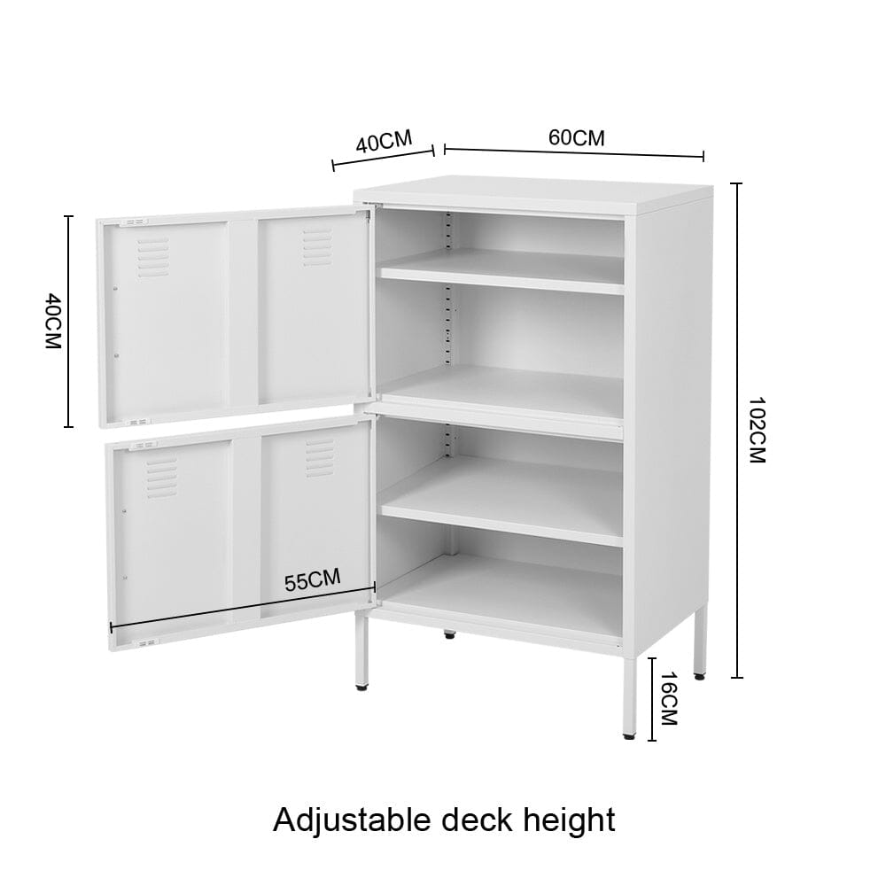 Sleek White Two-Door File Cabinet for Modern Storage Solutions Living and Home