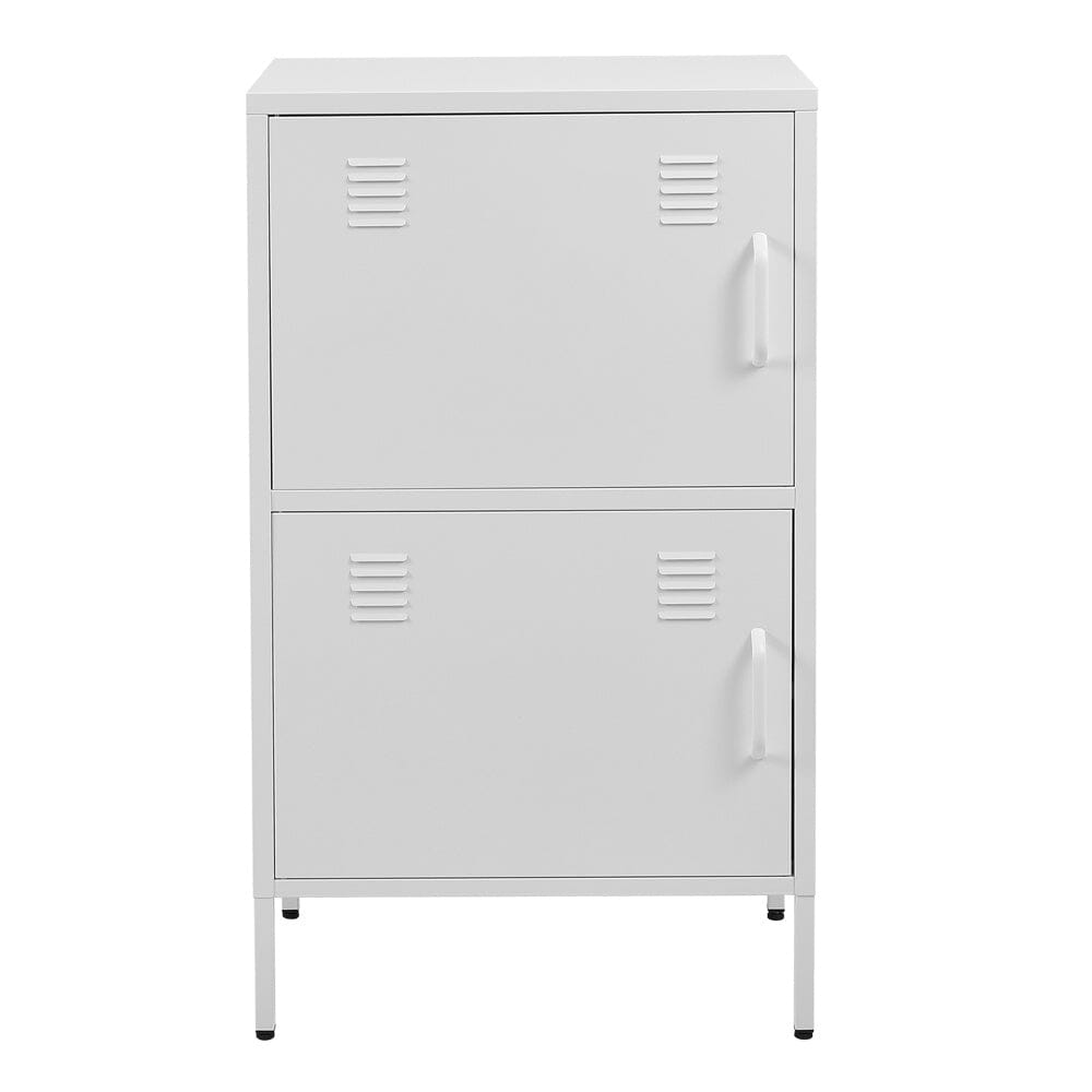 Sleek White Two-Door File Cabinet for Modern Storage Solutions Living and Home