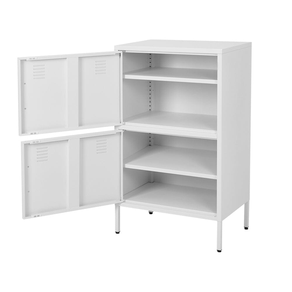 Sleek White Two-Door File Cabinet for Modern Storage Solutions Living and Home