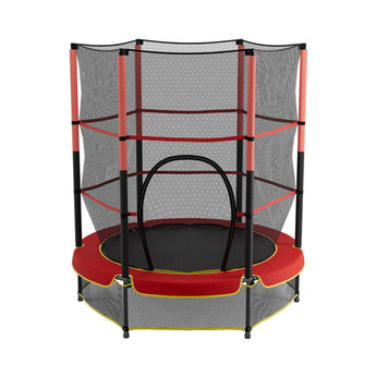 Red Outdoor Kids Trampoline with Safety Net