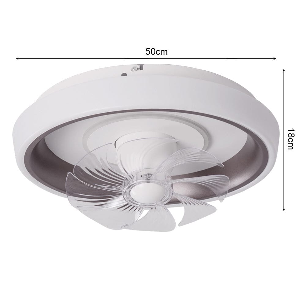 20inch Ceiling Mount LED Fan Light with 8 Blades Living and Home