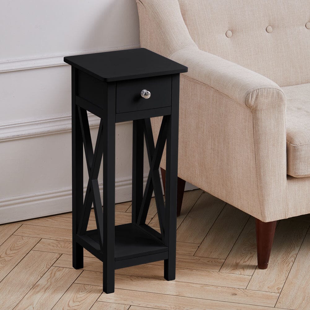 Wooden One Drawer Slim Console Table Living and Home
