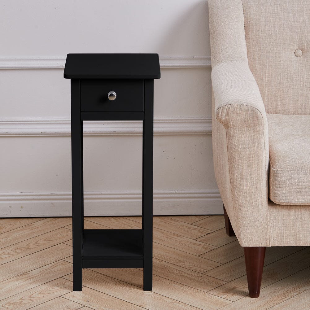 Wooden One Drawer Slim Console Table Living and Home