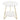 Chic 58 cm Geometric Two-Tier Round Table with Gold Frame Living and Home