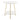Chic 58 cm Geometric Two-Tier Round Table with Gold Frame Living and Home