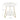 Chic 58 cm Geometric Two-Tier Round Table with Gold Frame Living and Home