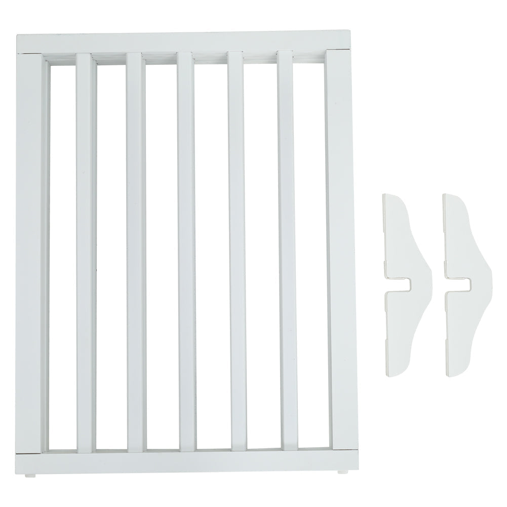 Living Room Safety Fence Wooden Folding 4-Panel Pet Gate Pet Supplies Living and Home