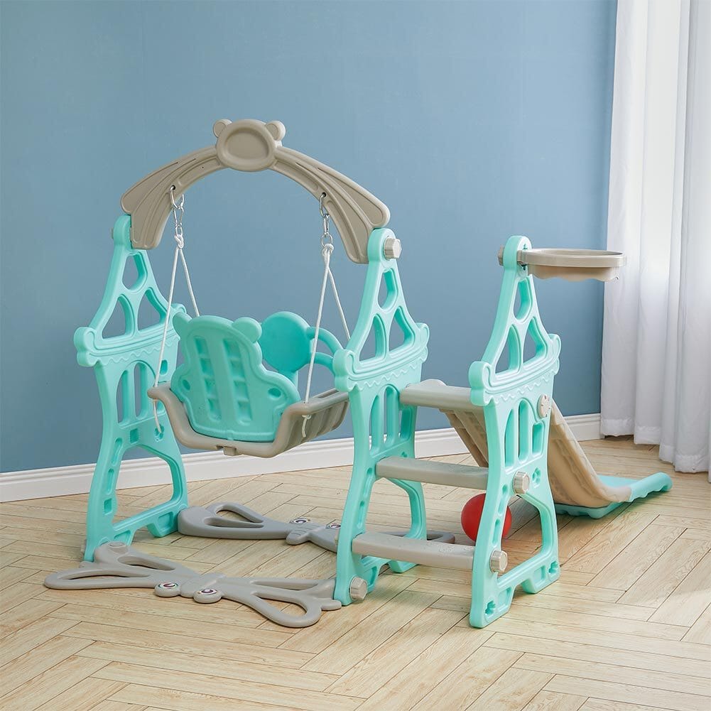 Toddler Swing and Slide Playset for Indoor and Outdoor Living and Home