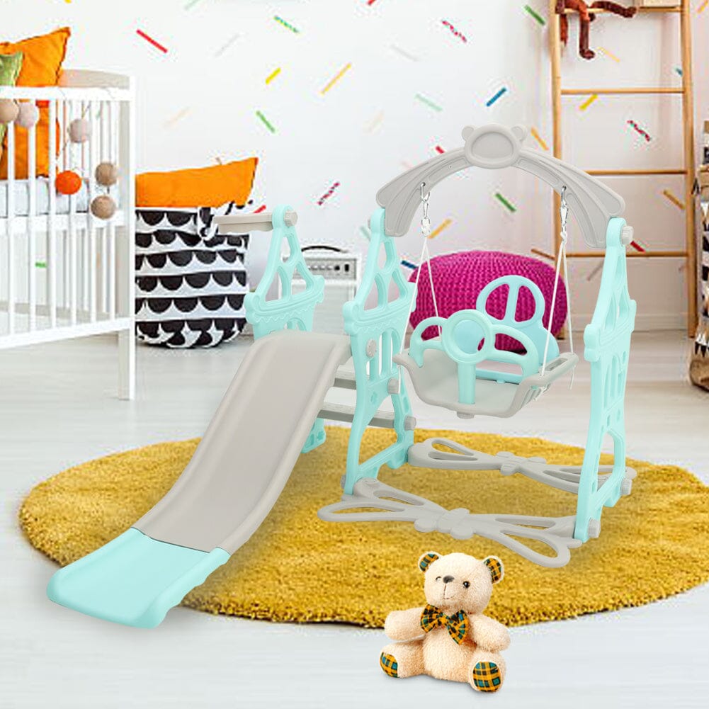Toddler Swing and Slide Playset for Indoor and Outdoor Living and Home