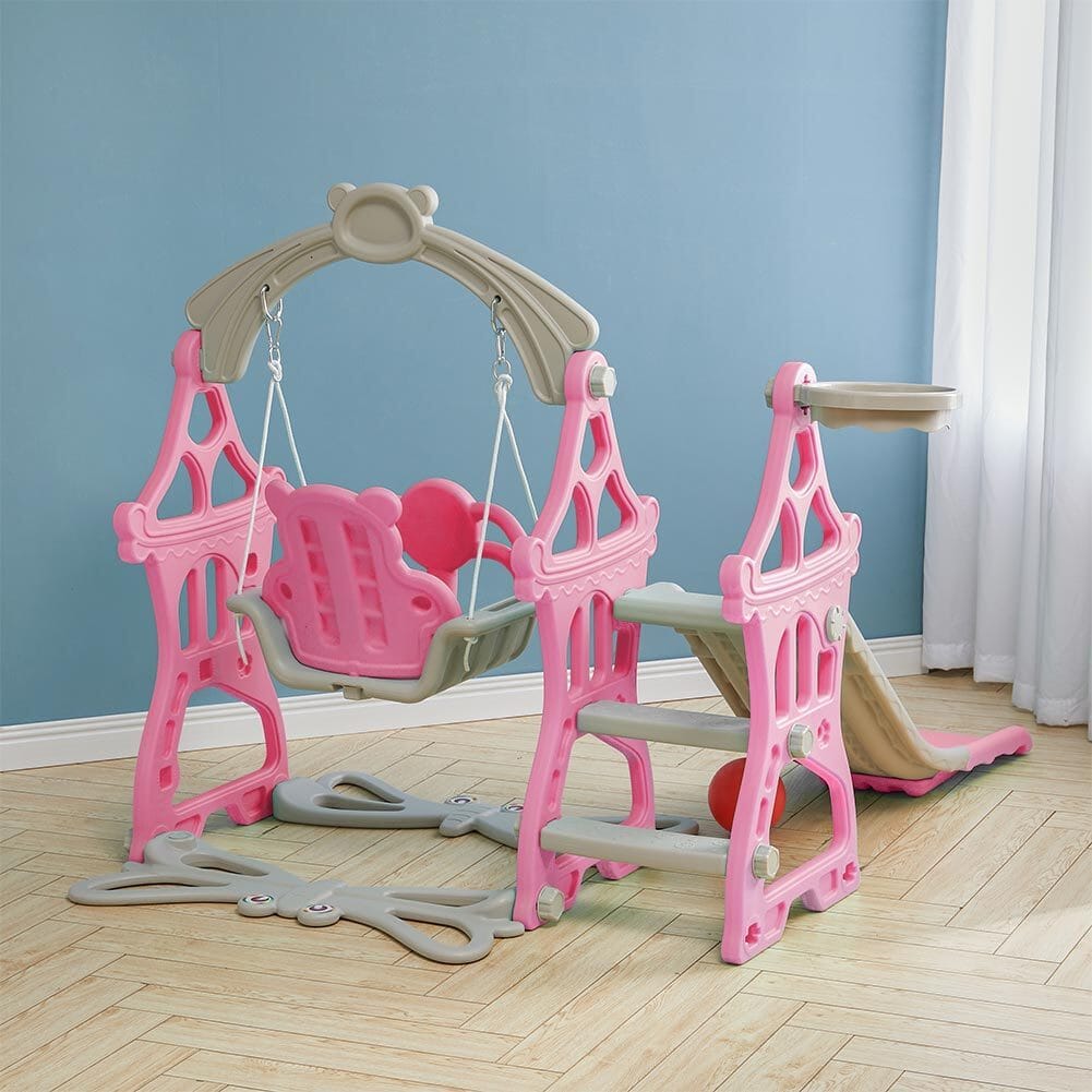 Toddler Swing and Slide Playset for Indoor and Outdoor Living and Home