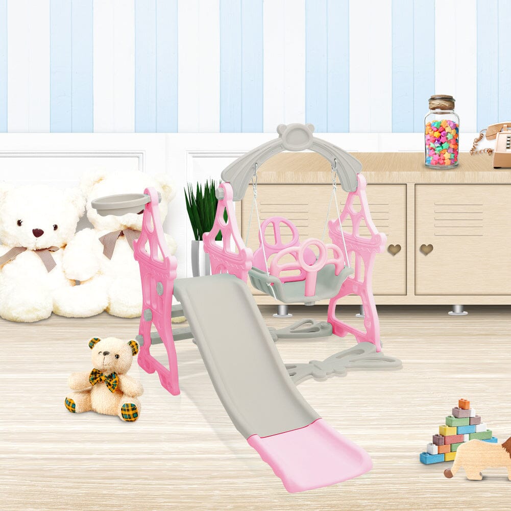 Toddler Swing and Slide Playset for Indoor and Outdoor Living and Home