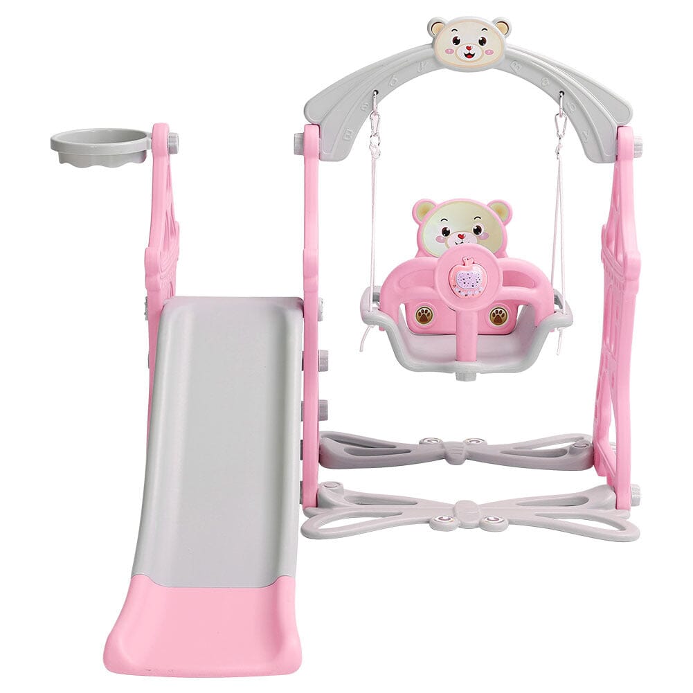 Toddler Swing and Slide Playset for Indoor and Outdoor Living and Home