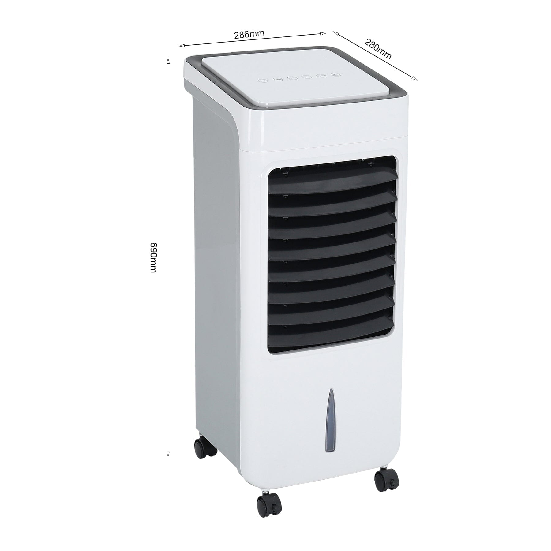 69cm H 6L Multifunctional Anion Air Conditioner 80W Cooling Power Portable Air Conditioners Living and Home