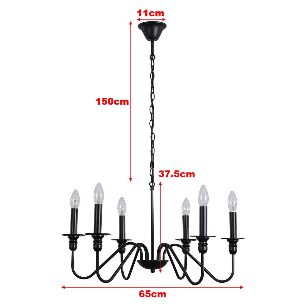 Vintage Style Candle Pendant Light Living and Home