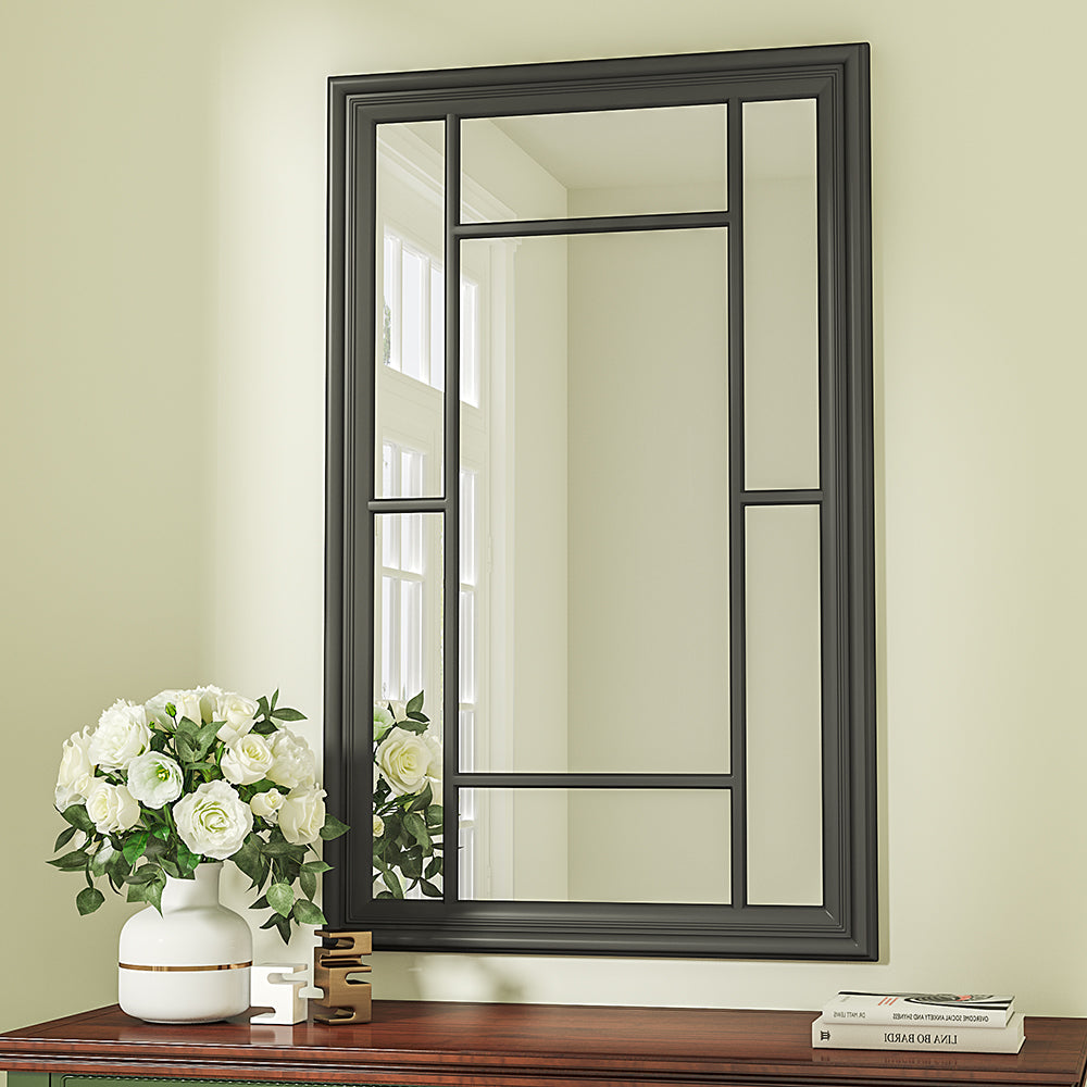 Hanging Decor Wall Mirror Modern Black Framed Wall Decoration Wall Mirrors Living and Home