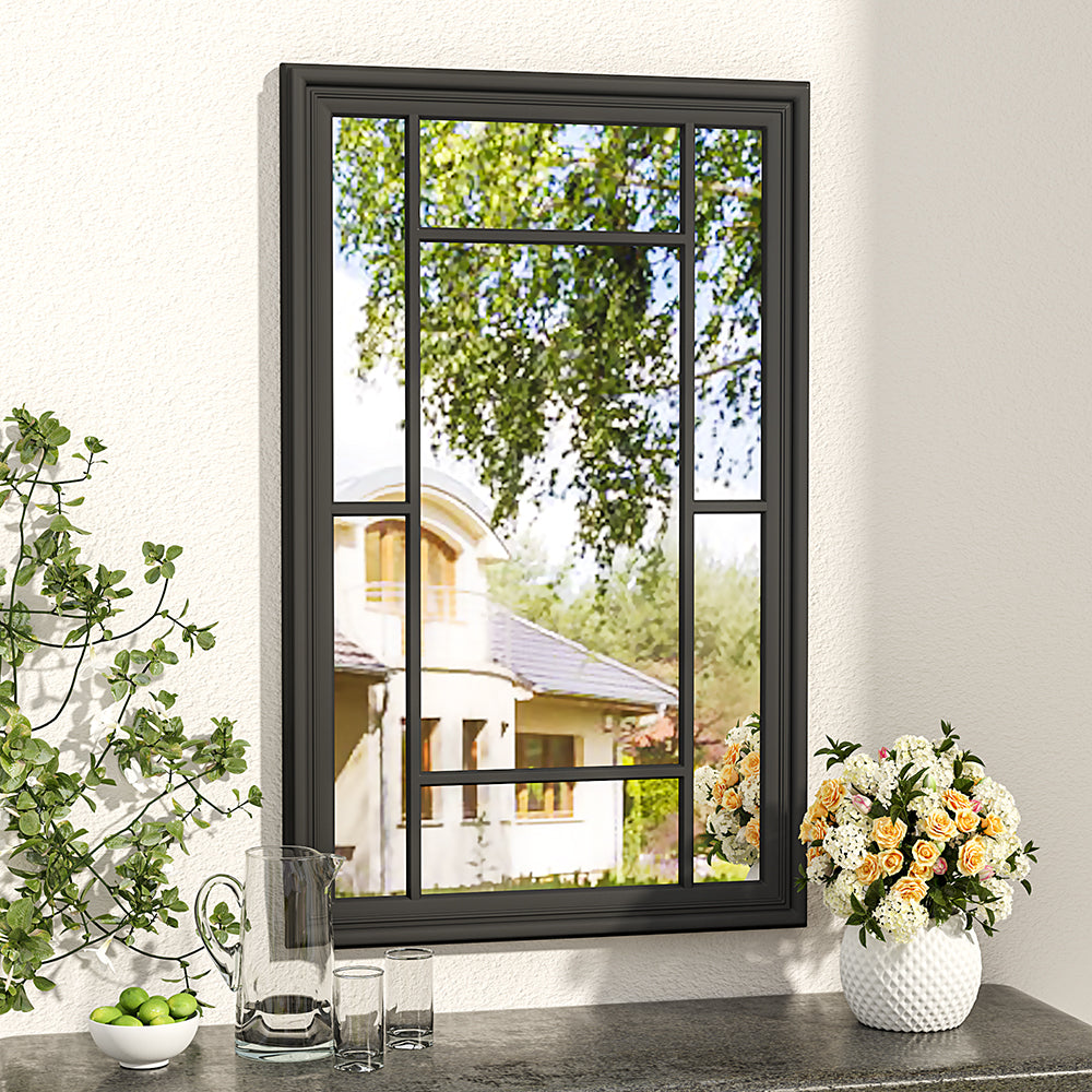 Hanging Decor Wall Mirror Modern Black Framed Wall Decoration Wall Mirrors Living and Home