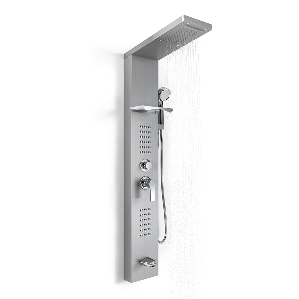 Shower Panel Tower System Bathroom with Hand Shower Water Heaters Living and Home