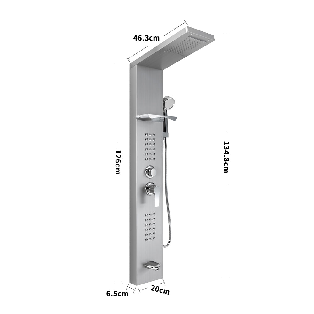 Shower Panel Tower System Bathroom with Hand Shower Water Heaters Living and Home