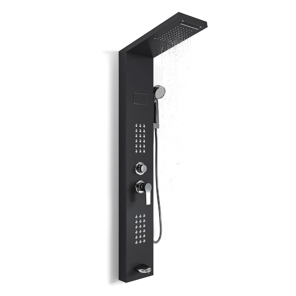 5 Function LED Display Shower Panel Shower System with Hand Shower Head Shower Systems Living and Home