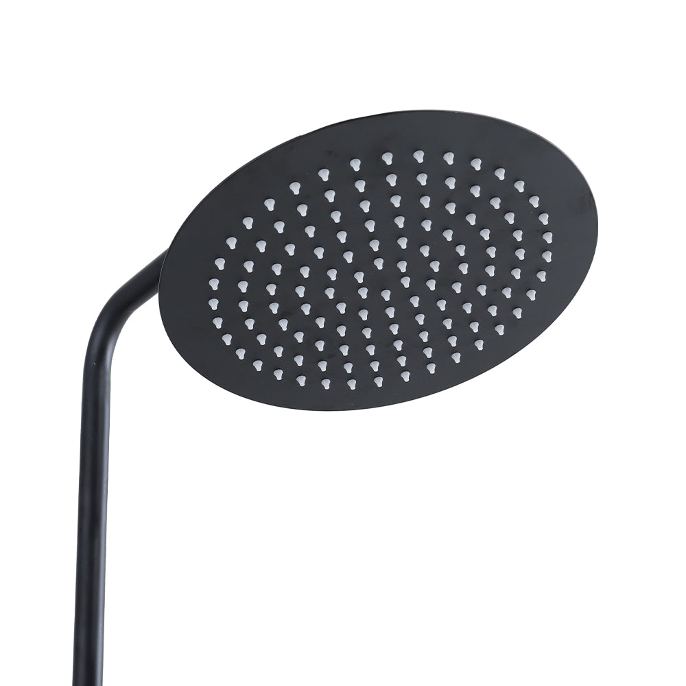 Round Shower Column Triple Function Shower Mixer Set Bathroom Shower Living and Home