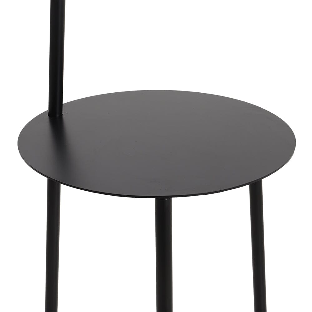 Metal Tray Table Floor Lamp with Linen Lampshade Floor Lamps Living and Home