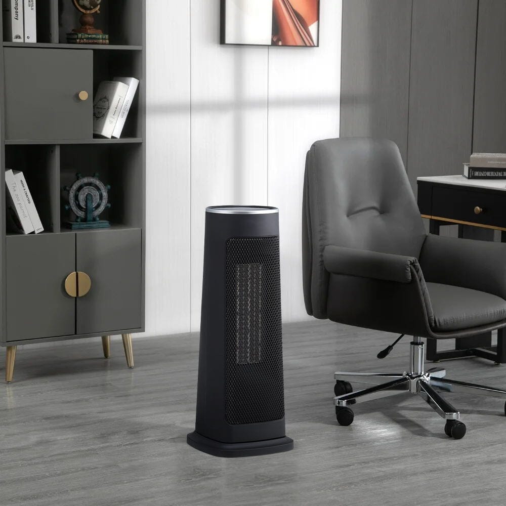 Intellectual Black Electric PTC Ceramic Heater with Remote Control Freestanding Patio Heaters Living and Home