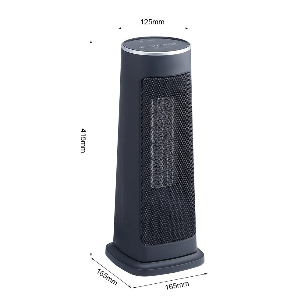 Intellectual Black Electric PTC Ceramic Heater with Remote Control Freestanding Patio Heaters Living and Home