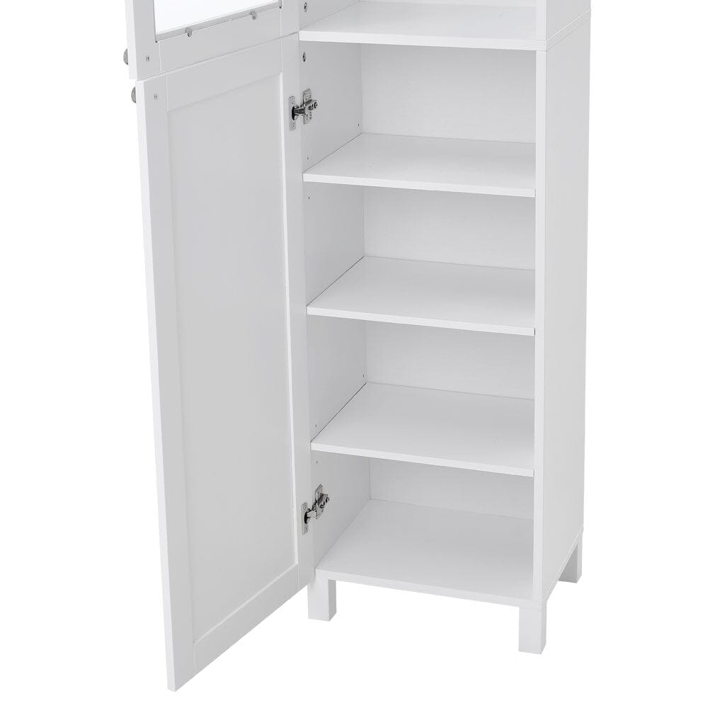 190cm H White 2-Door Tall Bathroom Cabinet Bathroom Cabinets Living and Home