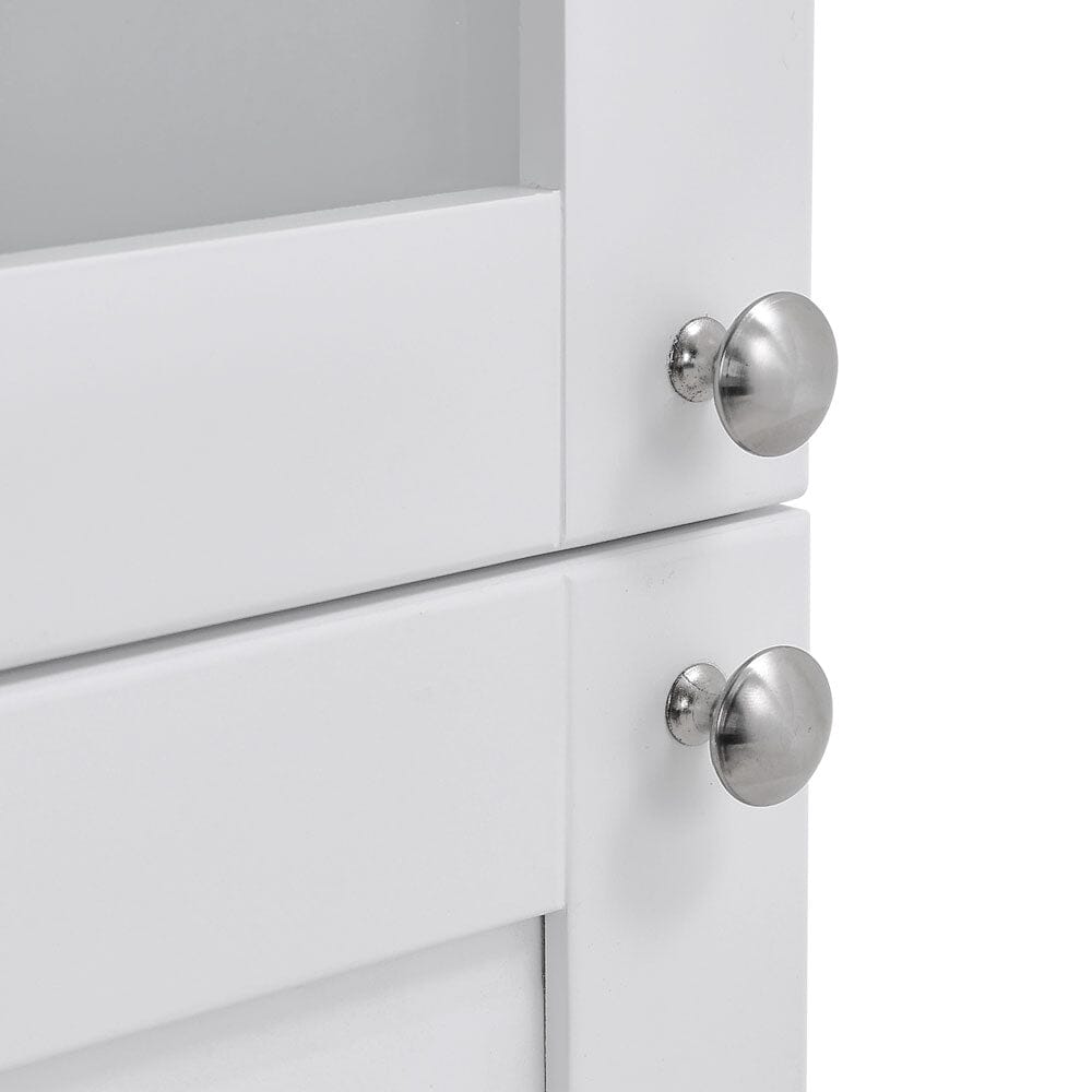 190cm H White 2-Door Tall Bathroom Cabinet Bathroom Cabinets Living and Home