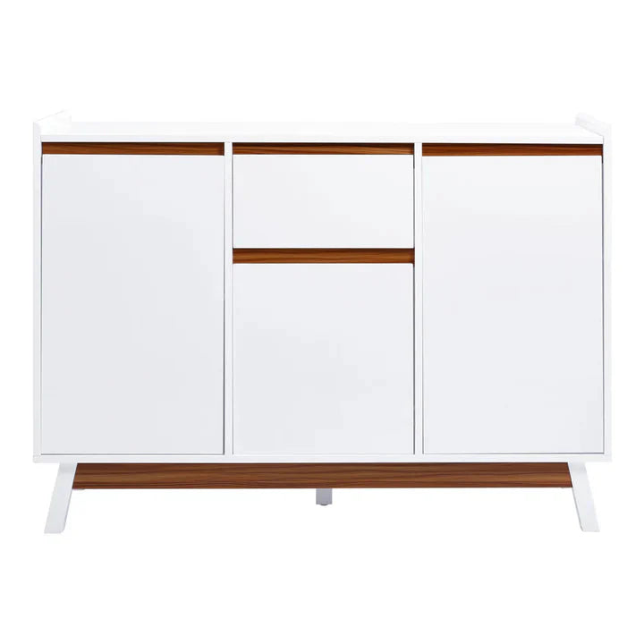 White Storage Sideboard with Drawer Living and Home