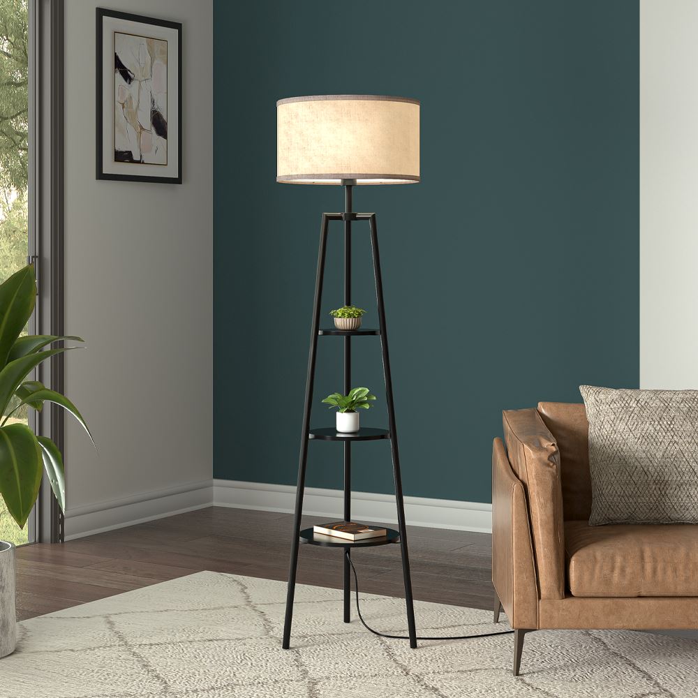 3 Circular Shelves Floor Standing Lamp With The Foot Switch Floor Lamps Living and Home