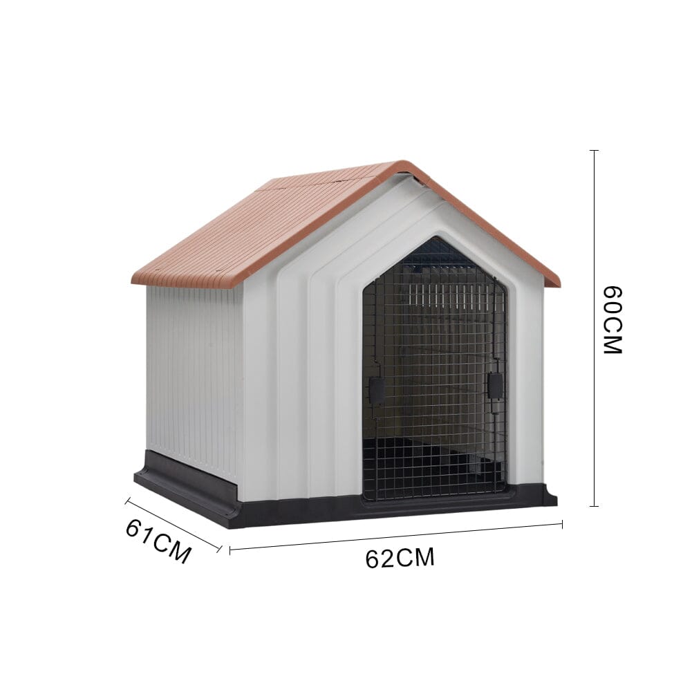Waterproof Plastic Dog House Pet Kennel with Door Dog Houses Living and Home