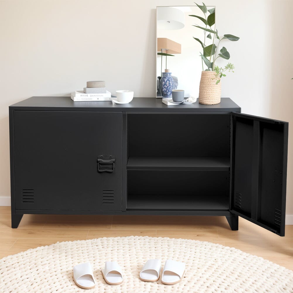 119cm W Metal File Cabinet with Shelves for Home and Office Cabinets Living and Home