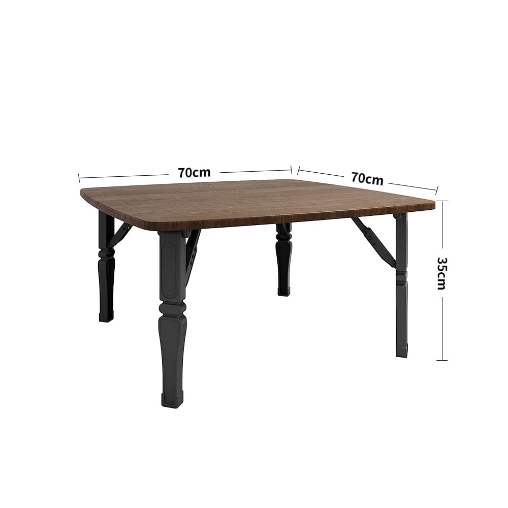 Contemporary Square Wooden Folding Coffee Table Coffee Tables Living and Home