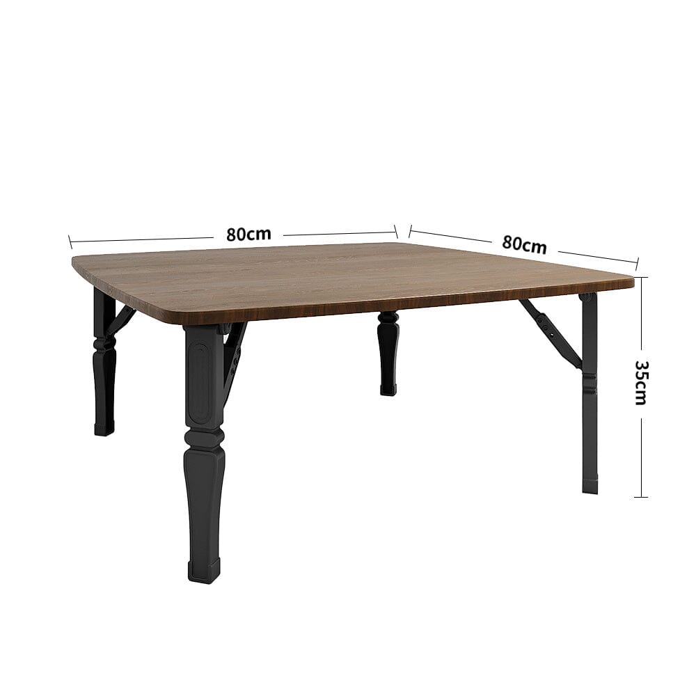 Contemporary Square Wooden Folding Coffee Table Coffee Tables Living and Home