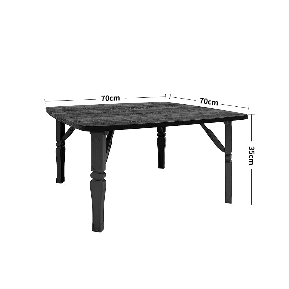 Contemporary Square Wooden Folding Coffee Table Coffee Tables Living and Home