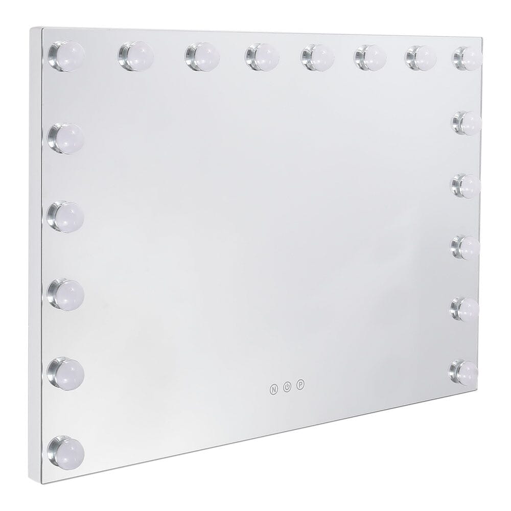 70cm W Rectangle Hollywood Vanity Mirror with 18 Dimmable LED Bulbs LED Make Up Mirrors Living and Home