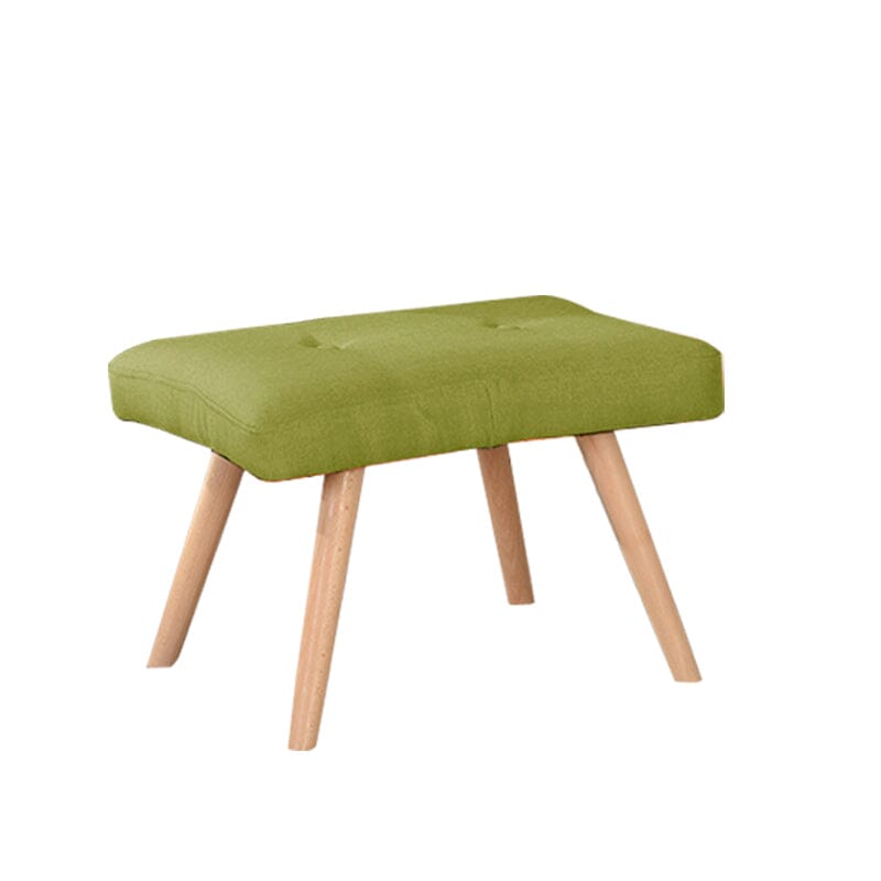 Soft Velvet Wingback Lounge Chair and Footstool Wingback Chairs Living and Home