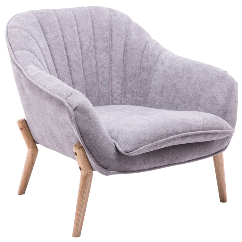 75cm Height Armchair Brushed Tub Chair Faux Wool Barrel Accent Tub Chairs Living and Home