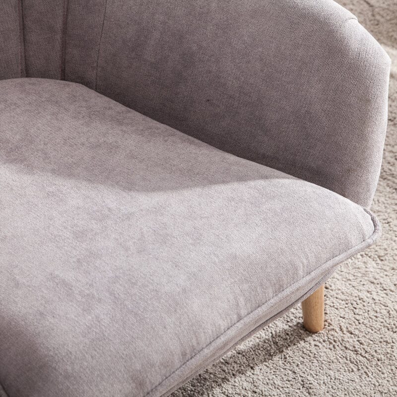75cm Height Armchair Brushed Tub Chair Faux Wool Barrel Accent Tub Chairs Living and Home