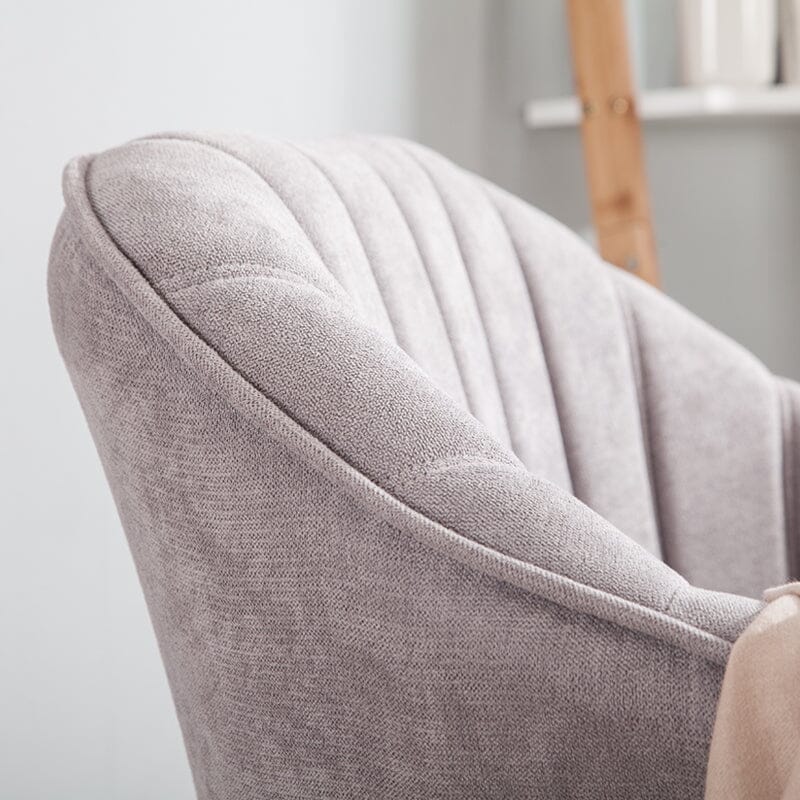 75cm Height Armchair Brushed Tub Chair Faux Wool Barrel Accent Tub Chairs Living and Home