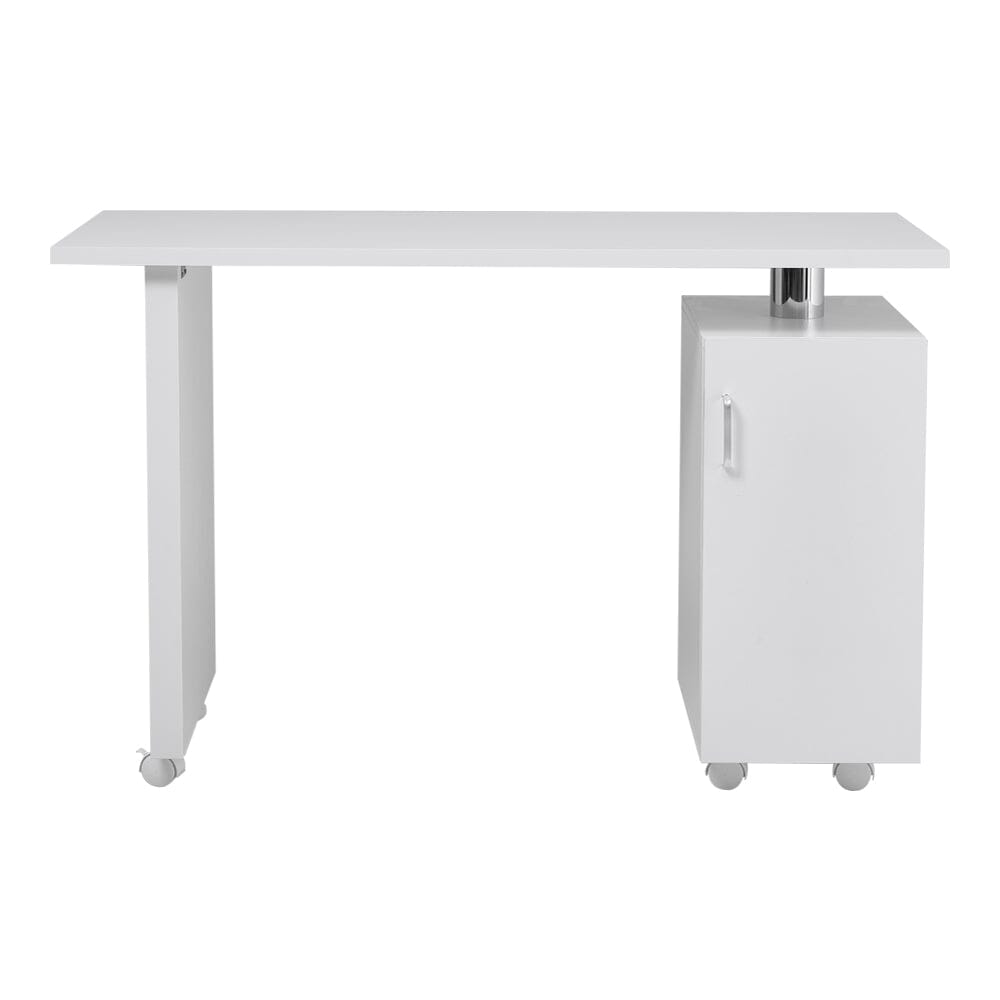 120cm White Manicure Table Salon Station with Storage Dressing Tables Living and Home