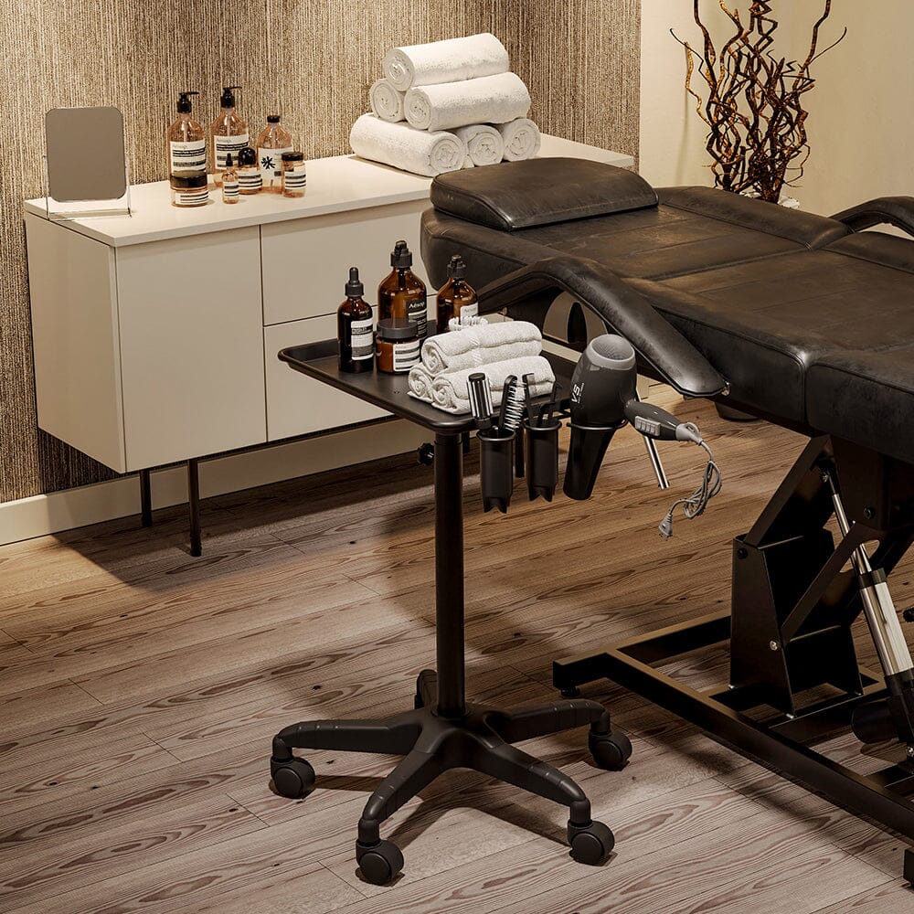 Adjustable Salon Tray Cart on Wheels Pet Grooming Tables Living and Home