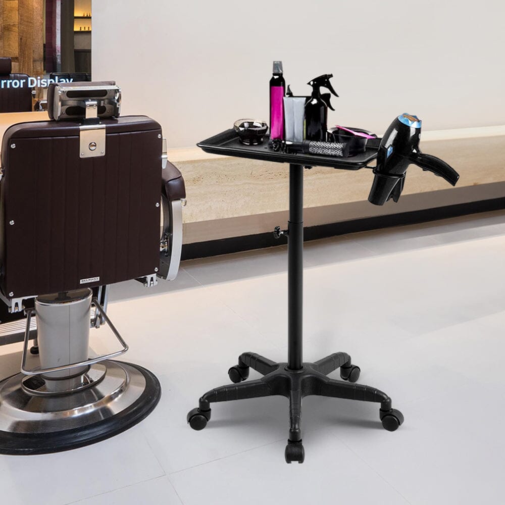 Adjustable Salon Tray Cart on Wheels Pet Grooming Tables Living and Home